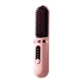 thumbnail image 1 of Cordless Hair Straightener Brush Portable USB Rechargeable Fast Heating Styling Tool with Negative Ion Technology and Auto Shutoff for Travel, 1 of 5