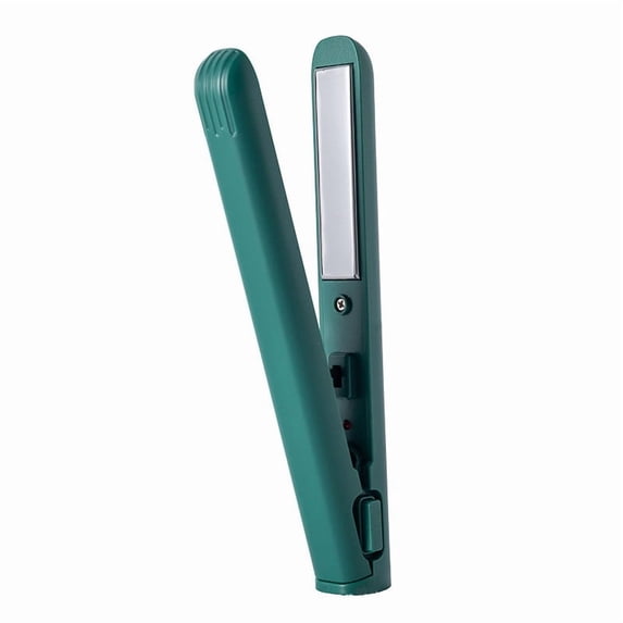 Cordless Hair Straightener and Curler 2 in 1, Portable Hair Straightener, Mini, Lightweight and Small, USB Rechargeable, 10s Fast Heating, Portable Ceramic Flat Iron for Travel