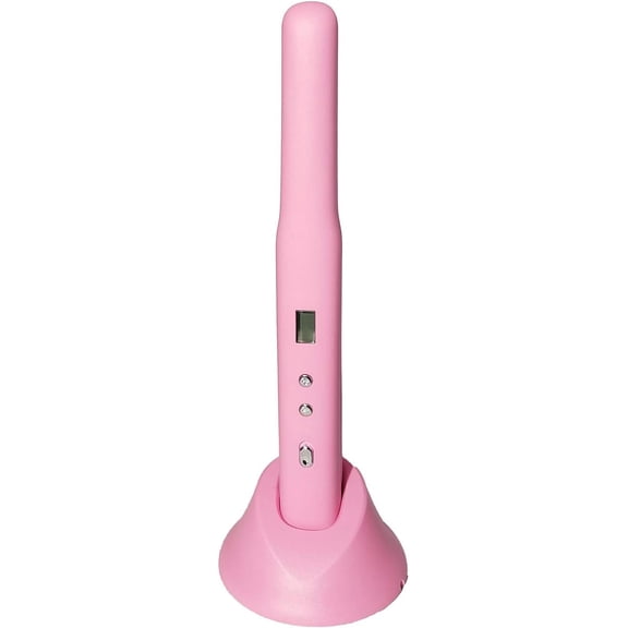 Cordless Hair Straightener - Pink - USB Charging Straightening Flat Iron with Ceramic Plates Portable Best for Travel
