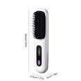 thumbnail image 1 of Cordless Hair Straightening Brush, Rechargeable Hot Hair Brush With 3 Temperature Settings 320°F-392°F, Ceramic Bristles For Frizz Control & Shiny Hair, Portable Travel Styler, 1 of 7