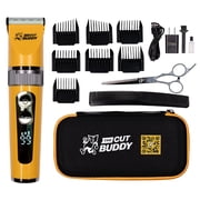 The Cut Buddy Cordless Hair and Beard Clipper with Scissors + Case