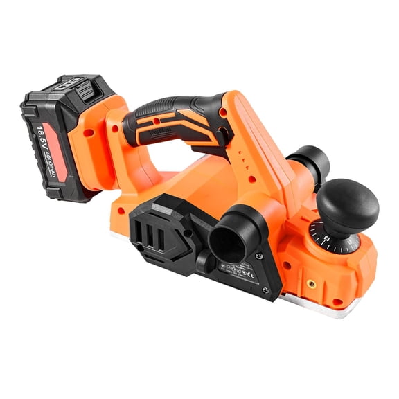 Cordless Hand Planer, 3-1/4 in Width, 15000 RPM, 4Ah 18V Battery, Brushless Motor, Adjustable Depth, Dust Bag, Wood Planer