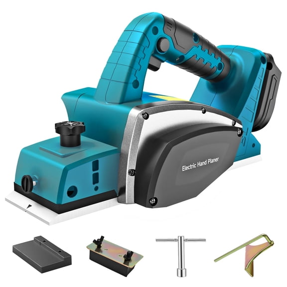 Cordless Hand Planer Compatible with DeWalt 20V Battery,3-1/4" Brushless Electric Wood Planer,30,000 CPM Power Planer with Precision Depth Adjustment for Woodworking & Carpentry(No Battery)