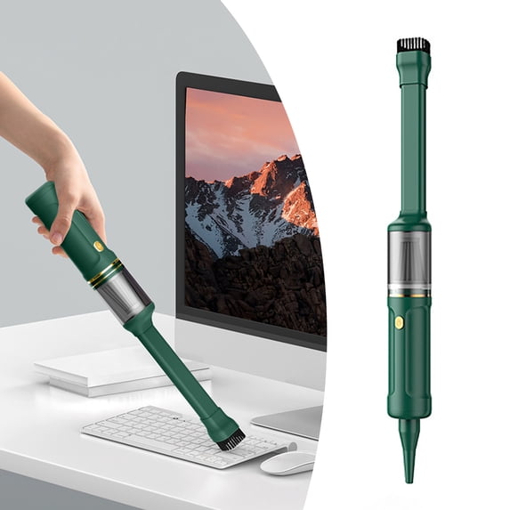 Cordless Handheld Car Vacuum - 10 x 2.2 x 2.2in, 6000Pa USB Rechargeable with Blower & Brush for Car Interior and Keyboard Cleaning()