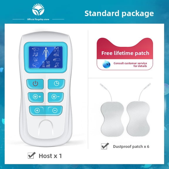 Cordless Handheld Nerve Stimulator for Body Fatigue Relief, Premium TENS EMS Recovery Kit with 25 Pulse Programs, Portable Physical Maintenance Tool for Travel and Gym, 4 Pads