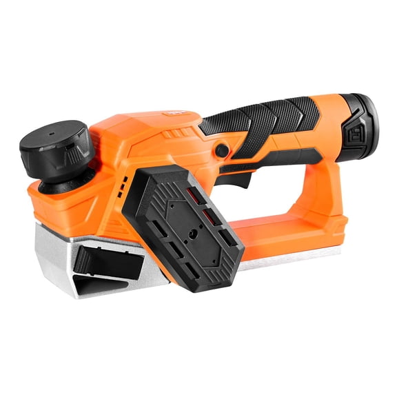 Cordless Handheld Planer 2.2 Inch Width 14500 RPM Brushless Motor 12V 2Ah Lithium Battery Adjustable Depth Dual Blades Woodworking Chamfering Tool