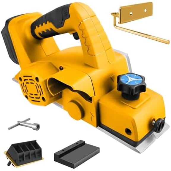 Cordless Handheld Planer for Dewalt 20V Battery, Brushless Electric Power Planer 15000RPM, 3-1/4 Inch Wood Planer for Woodworking, Carpentry & DIY Projects(No battery)$$Tools & Hardware Other