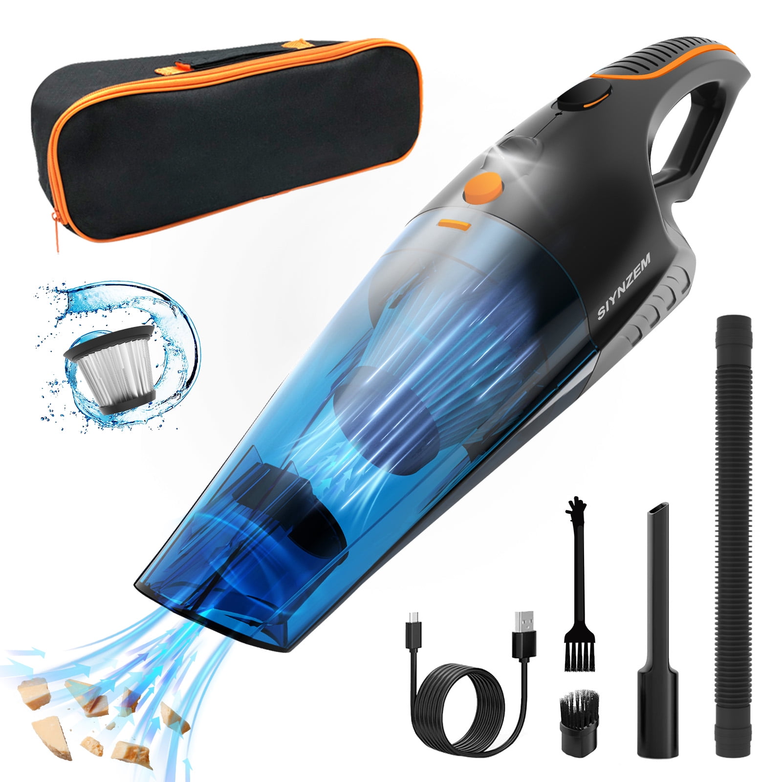 Cordless Handheld Vacuum,10000 PA Powerful Rechargeable Vacuum