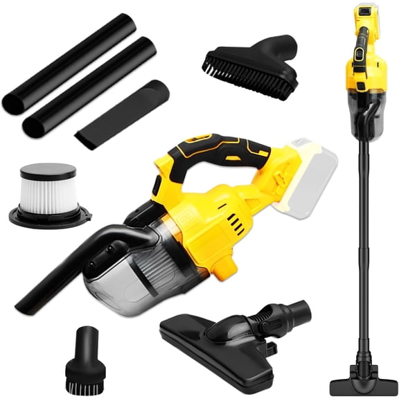 Cordless Handheld Vacuum Cleaner CVC010B, 31000 RPM, Stick Vacuum with Filtration HEPA for Vehicles, Workshop and Home Cleanning, No Battery or Charger Included (Bare Tool)