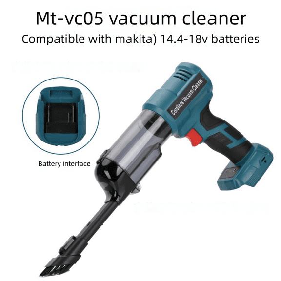 Cordless Handheld Vacuum Cleaner for Ma*kita 18V Battery, Wet Dry Use,Wireless Handheld Vacuum for Car,Home, Boat,Workshop, Pet Hair, Furniture Cleaning (Tool Only No Battery)