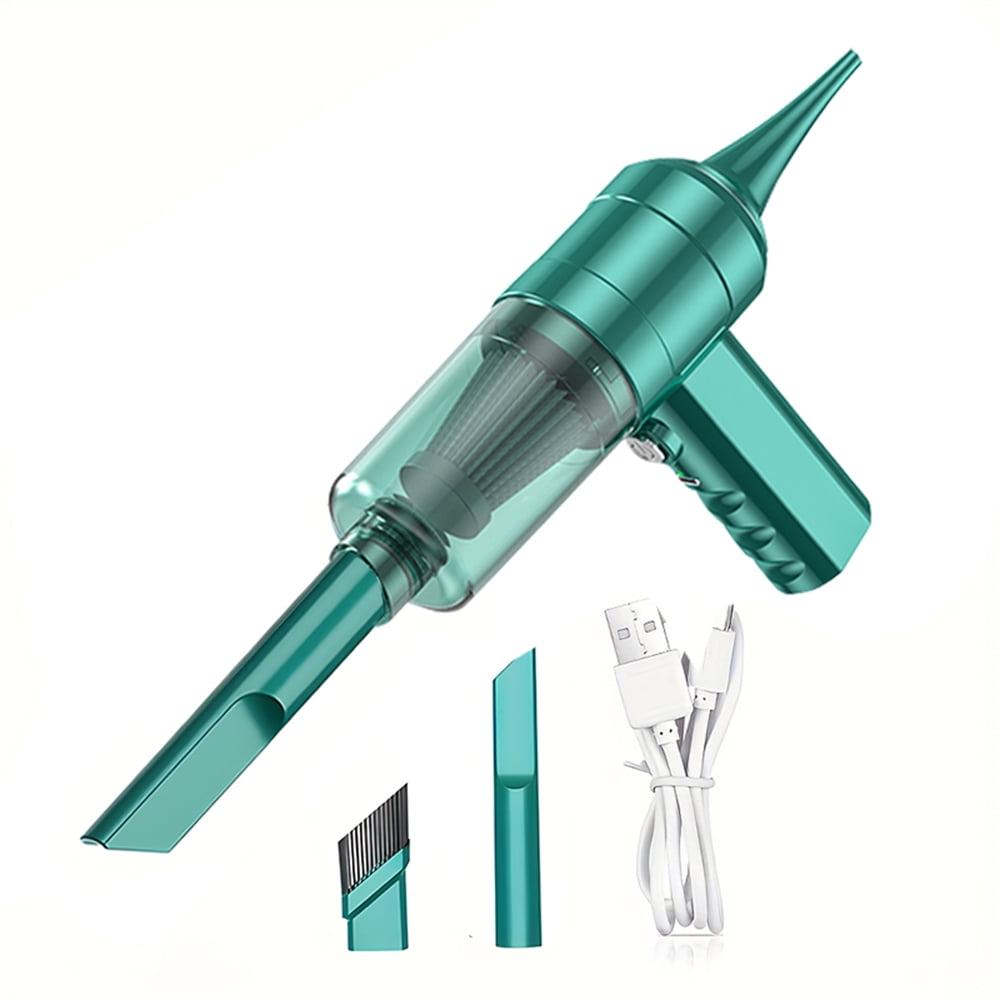Cordless Handheld Vacuum Cleaner Portable Car Vacuum, High-Power Suction for Home Pet Lightweight , Wet \u0026 Dry Use, Type-C Charging Green
