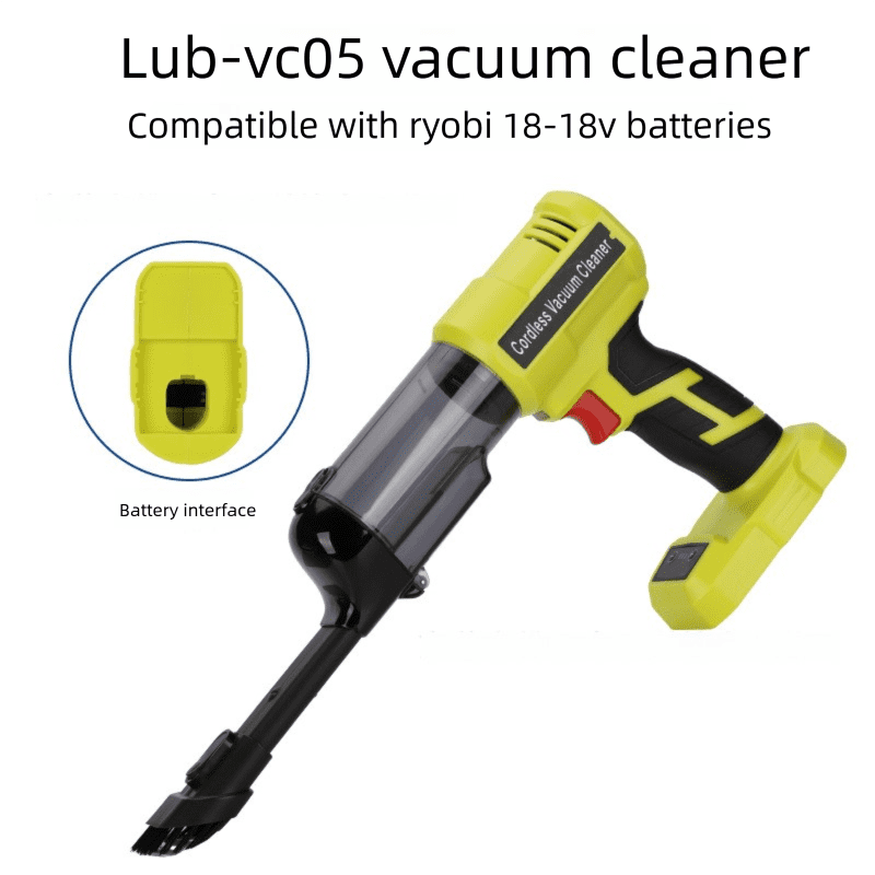 Cordless Handheld Vacuum Cleaner for Ryo*bi 18V Battery, Wet Dry Use,Wireless Handheld Vacuum for Car,Home, Boat,Workshop, Pet Hair, Furniture Cleaning (Tool Only No Battery)