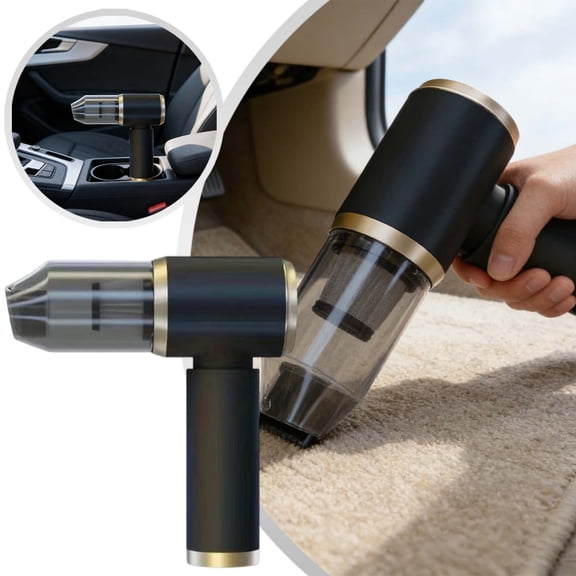 Cordless Handheld Vacuum Powerful Suction Portable Rechargeable Transparent Cup For Car Interiors Home Small Spaces Lightweight Cleaning Tool