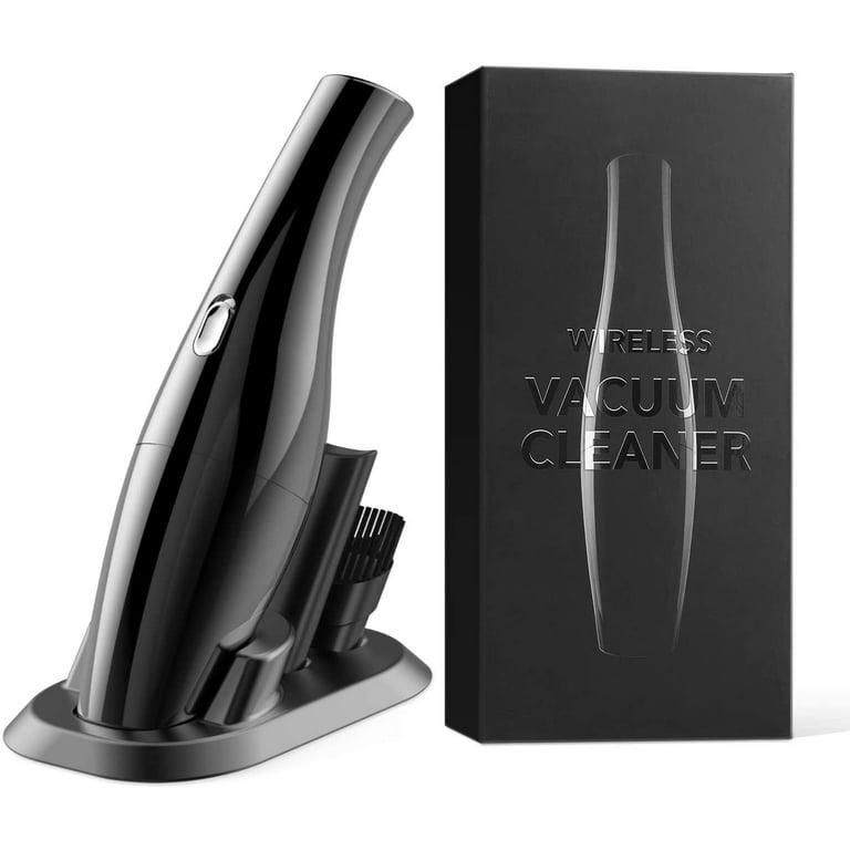 Cordless Handheld Vacuums Car Vacuum Cleaner High Power Portable Vacuum Cleaner Best Gift for Men for Car with Reusable 2 Pcs Steel HEPA Filter Wet