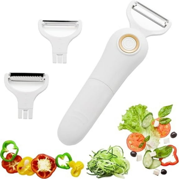Clearance Peeler under $15,Cordless 3 Peeler Handheld Vegetable Peeler USB Rechargeable Potato Peeler With 3 Cutting Easy To Operate And Washable For Carrots/Cucumbers/Fruit
