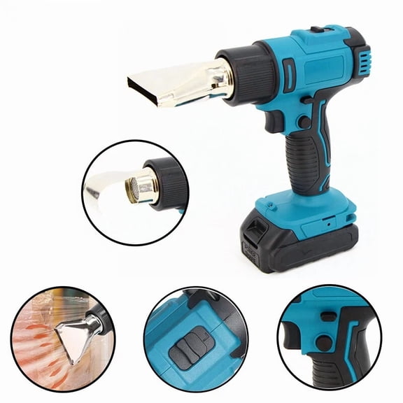 Cordless Heat Gun Hot Air Gun For Makita 18V Li-ion Battery w/2 Nozzle