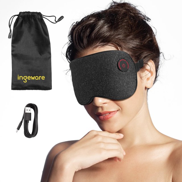 Cordless Heated Eye Mask AIF4 for Dry Eyes ingeware Eyes Heating Pad