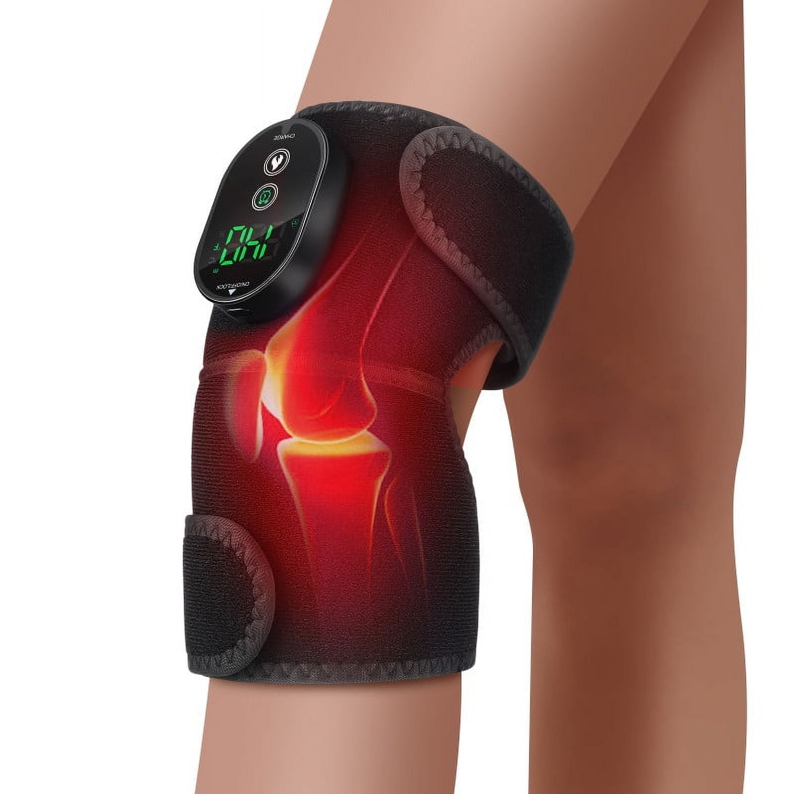 Cordless Heated Knee Brace, 3-In-1 Heated Knee Elbow Shoulder Brace Wrap, Knee Warmers with Multiple Heating Modes, Knee Wrap Support