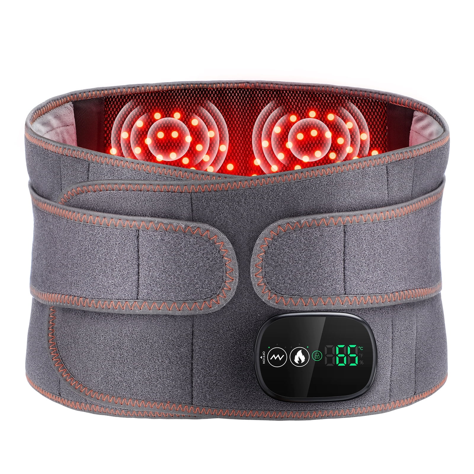 Adjustable Lumbar Massage Back Brace with Heating Function
