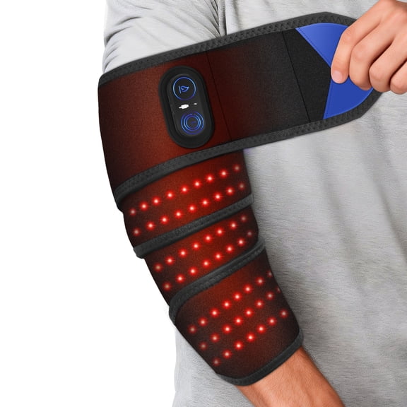 Cordless Heating Pad for Elbow, Wrist, Arm, Hand, Leg, Forehead, Neck, Elbow Heating Wrap, 5000mAh Extra Long Portable Heated Brace Wrap with 3 Time Settings, 3 Heating Levels, 39x3.5“