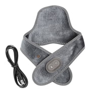Cordless Heating Pad for Neck,Heated Neck Wrap,Neck Massager with Heat, 3 Levels Heat & Vibration Massage, Rechargeable Neck Heating Pad for Neck Pain Electric for Pain ReliefGray