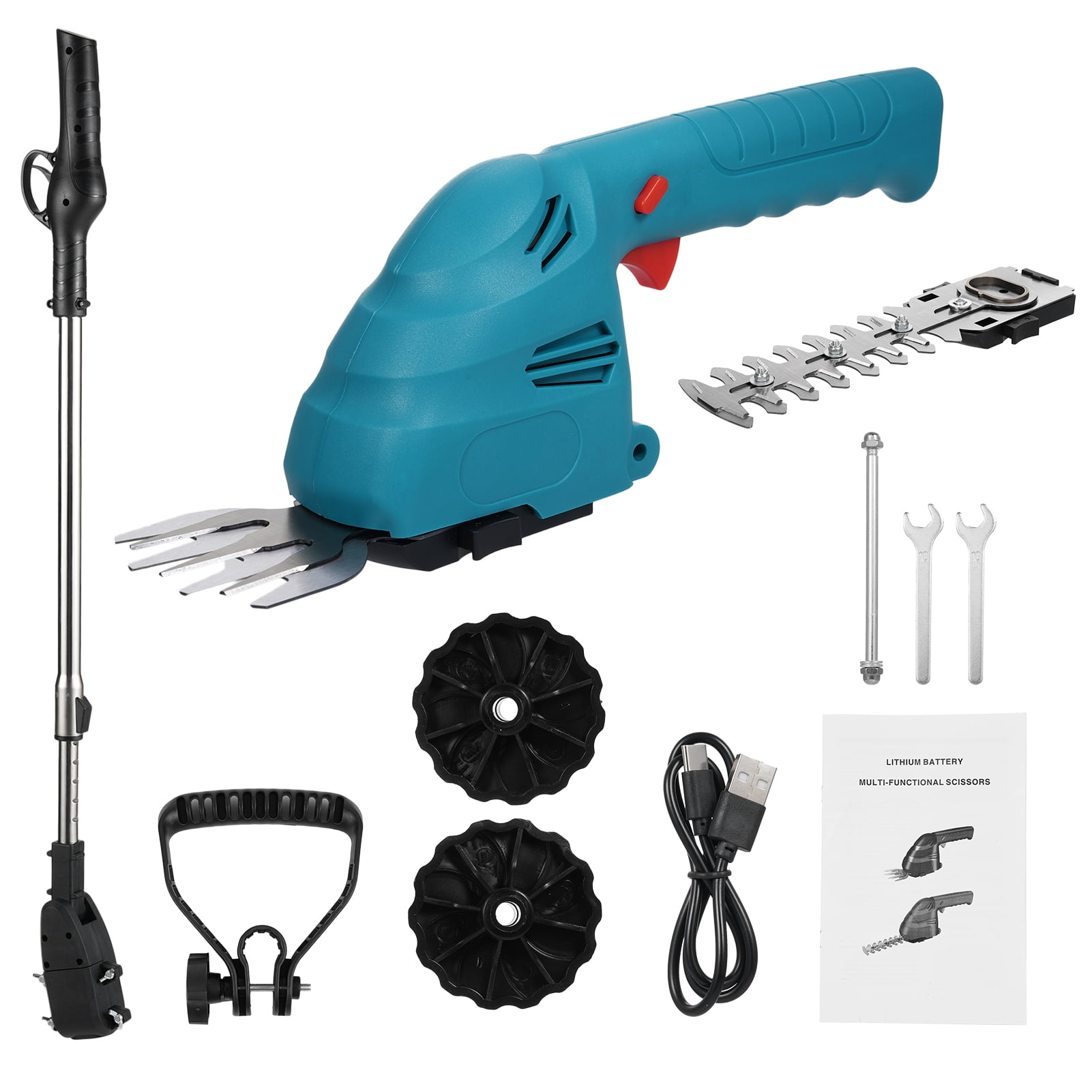 Cordless Hedge Trimmer Handheld DualPurpose Hedge Trimmer Bush Trimmer