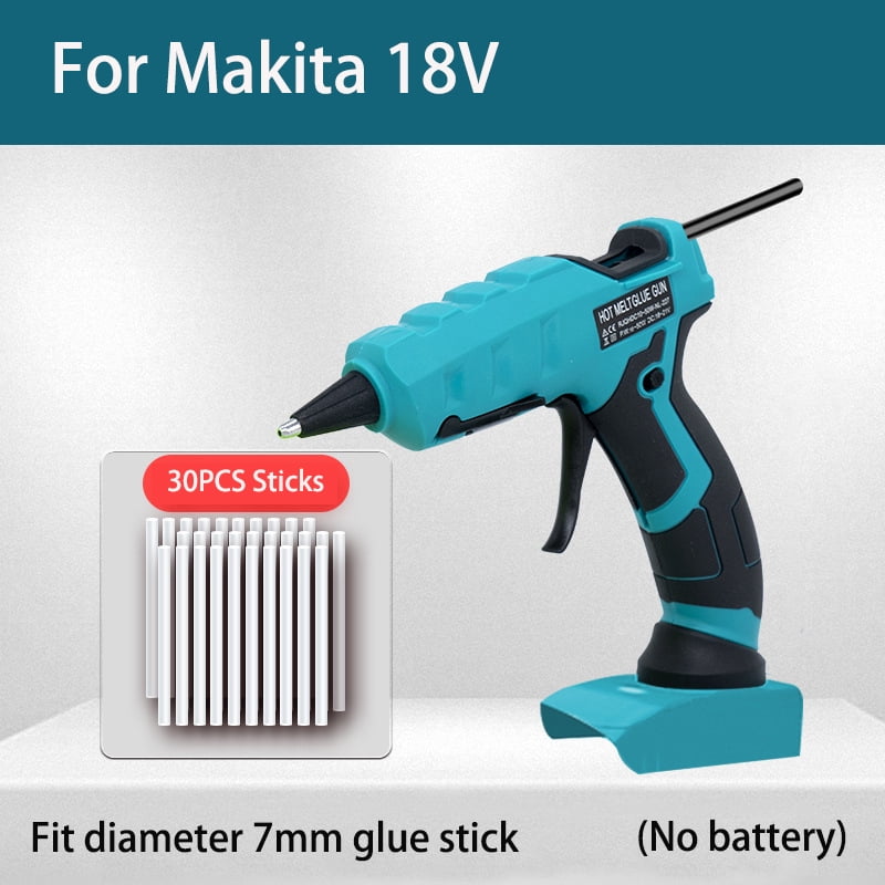 Cordless Hot Melt Glue Gun For Ma*kita  With 30 Sticks 18V Lithium Battery Electric Repair Tool