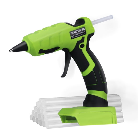 Cordless Hot Melt Glue Gun for Black and Decker 20V Max Lithium-ion Battery Home DIY Repair Tool