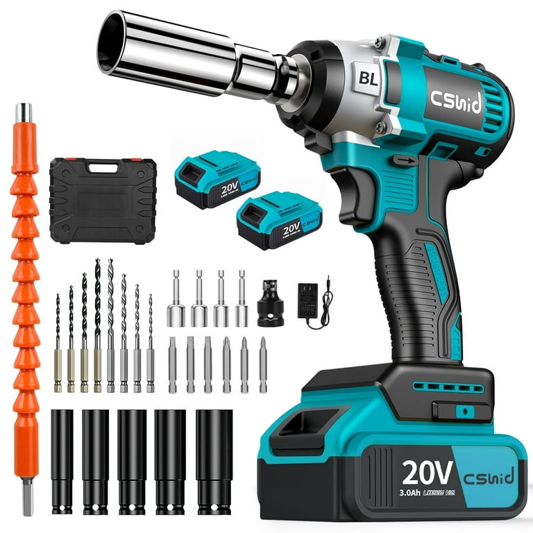 20V Cordless Electric Impact Wrench 1/2