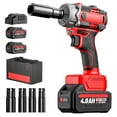 thumbnail image 1 of Cordless Impact Wrench, 1/2" Impact Gun, Max Torque 440 Ft-lbs (600 N.m) Heavy Duty Cordless Impact Driver, 3500 RPM Electric Impact Drill, 20V Brushless, 2x4.0Ah Li-ion Battery, 4Pcs Impact Sockets, 1 of 8