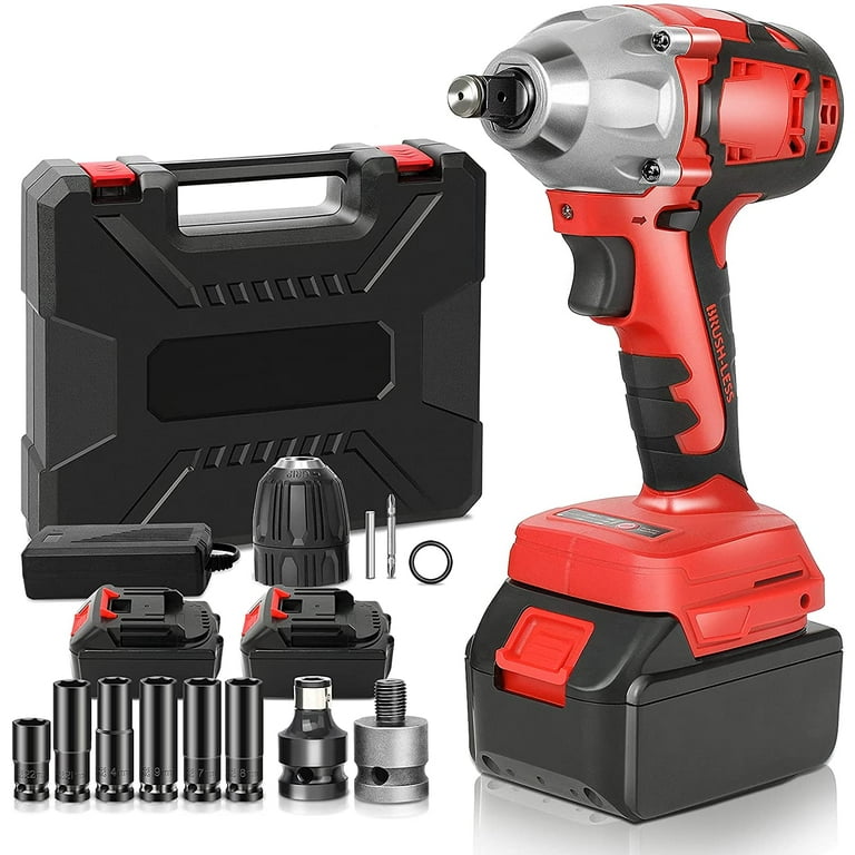 Cordless Impact Wrench 1/2 Inch Brushless High Torque Wrenches 210