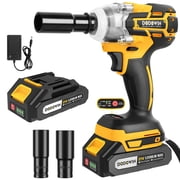 Cordless Impact Wrench with Battery and Charger, Handheld Power Wrench for Tire Changes and Home Repairs, Compact Lug Nut Remover for SUV and Car