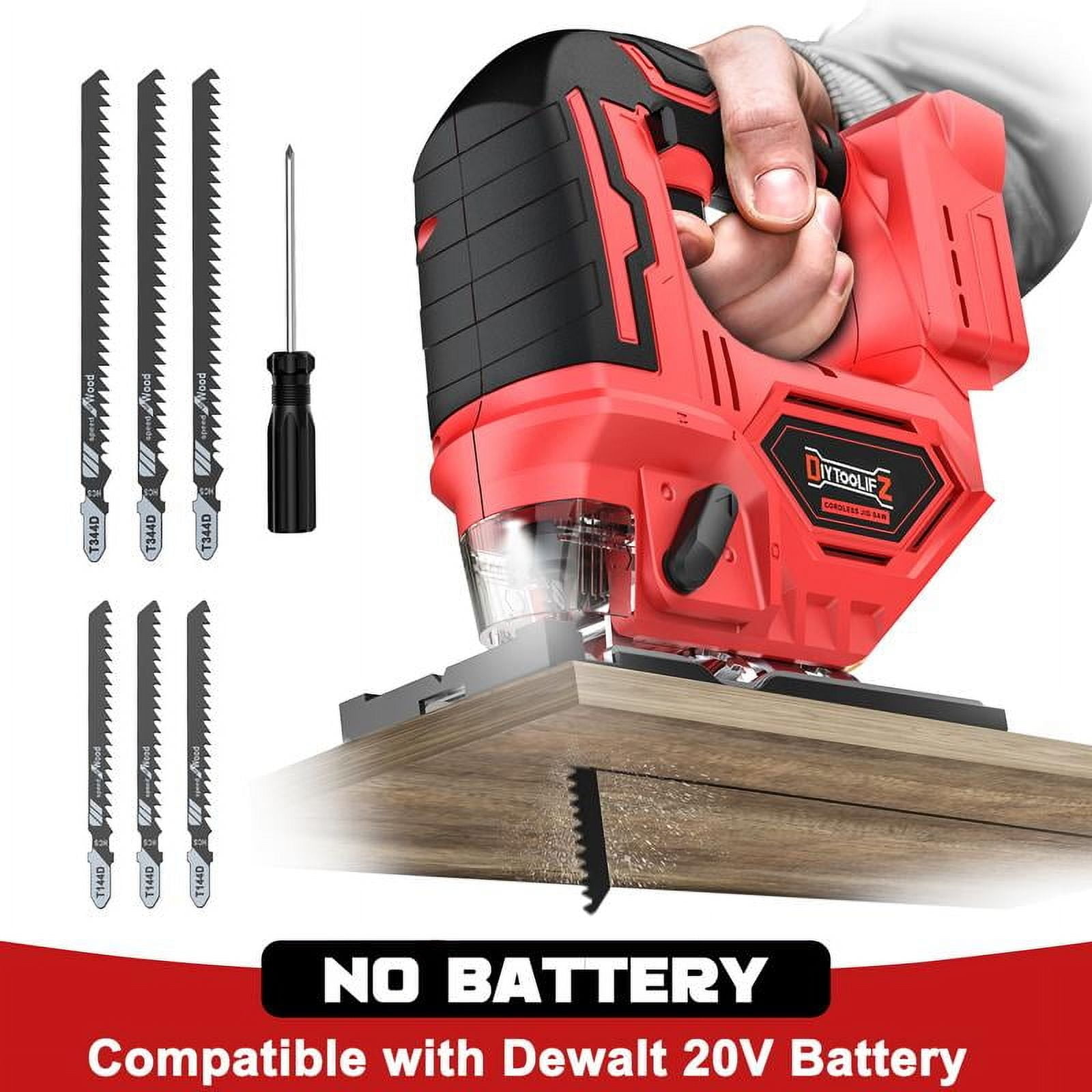 Cordless Jigsaw Tool Compatible With Dewalt 20V Battery, Variable Speed - View #12