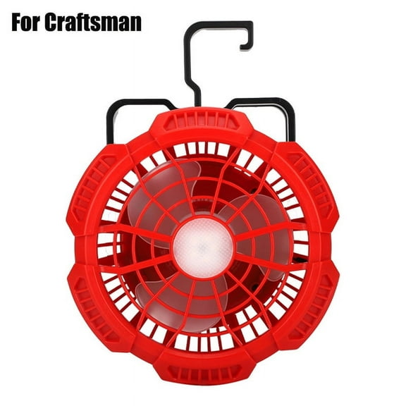 Cordless Jobsite Fan For Makita/Bosch/Dewalt/Milwaukee 14.4-18V Li-ion Battery with LED Light Foldable Hook Remote Control