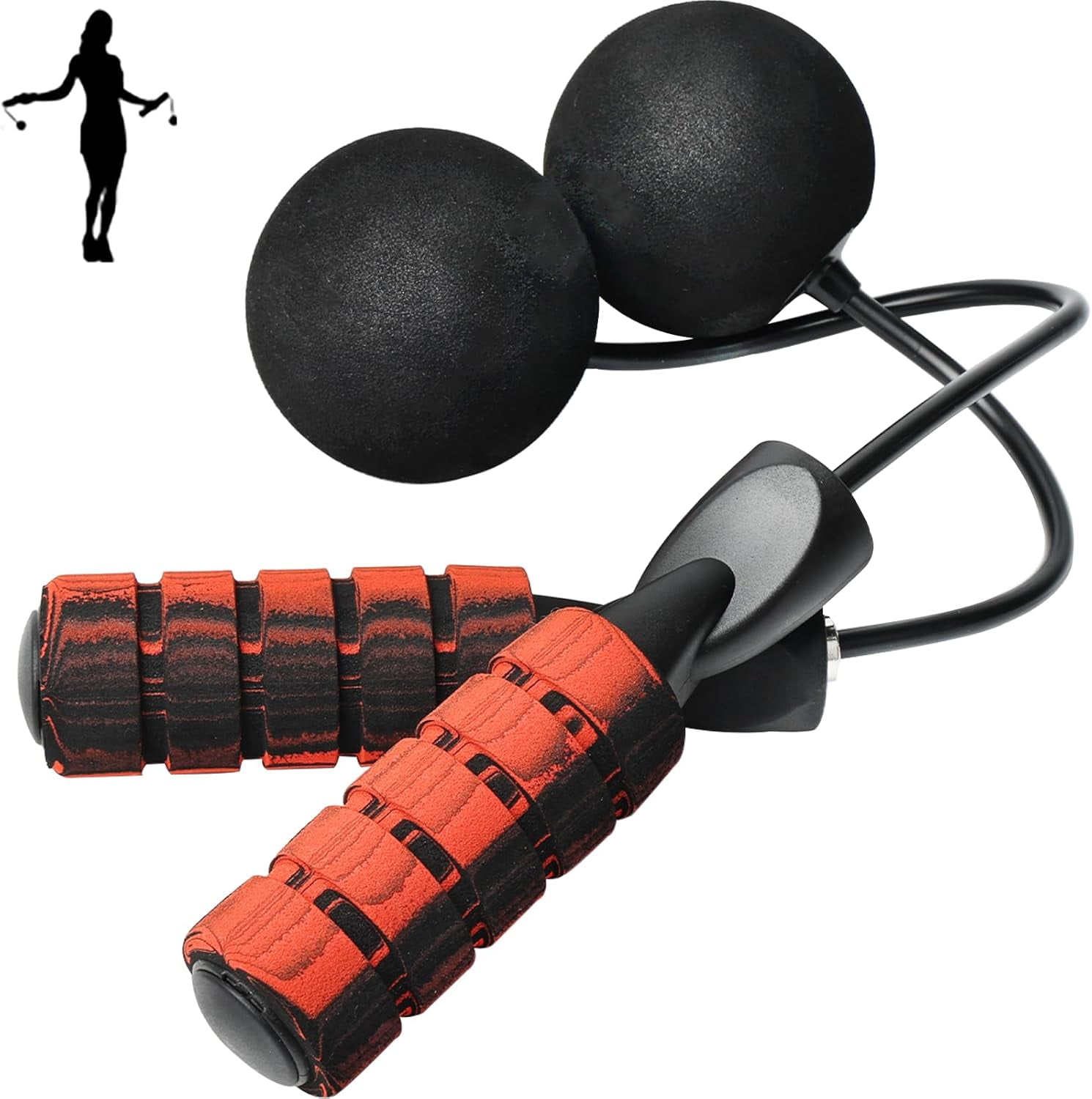 Cordless Jump Rope for Fitness with Indoor Jumping Rope Weighted ...