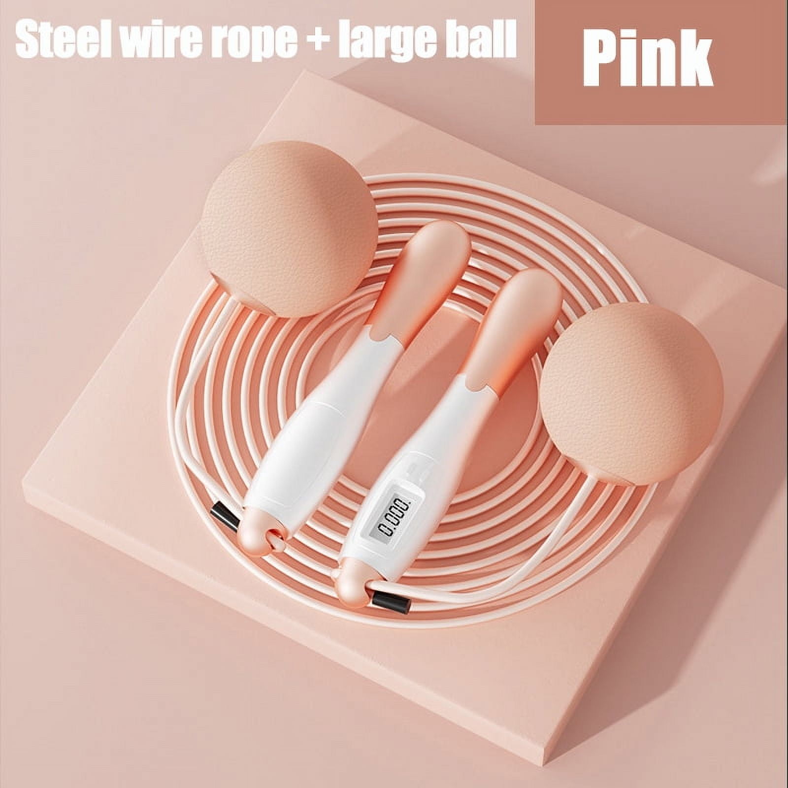 Cordless Jump Rope With Heavy Balls Home Gym Equipment Jump Line for Women Men Exercise Skipping Rope for Weight-loss