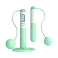 thumbnail image 1 of Cordless Jump Rope with Counter, Adjustable Smart Skipping Rope for Fitness Cardio Workout Exercise,Green & White, 1 of 11
