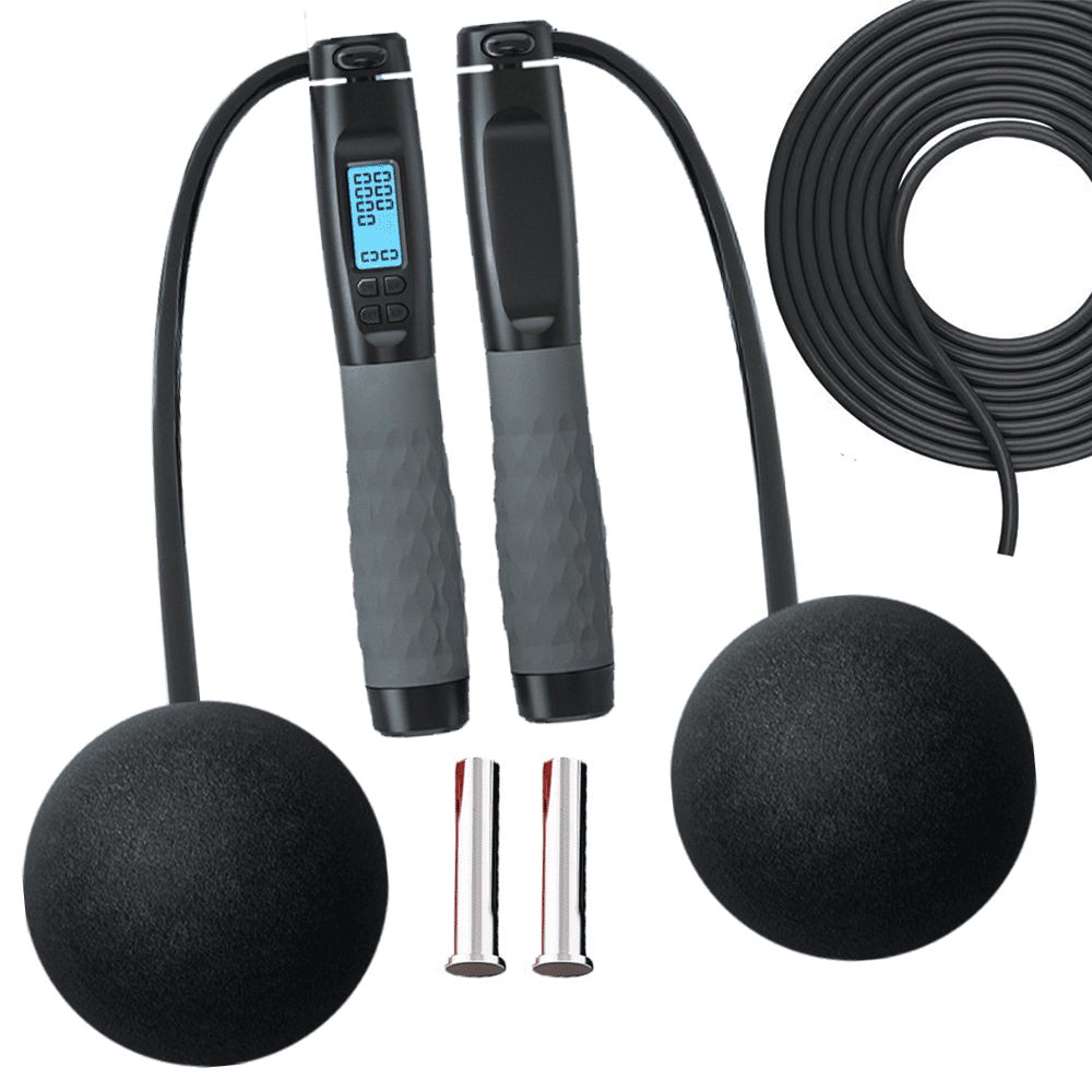 Cordless Jump Rope with Counter, Weighted Jump Ropes for Fitness ...