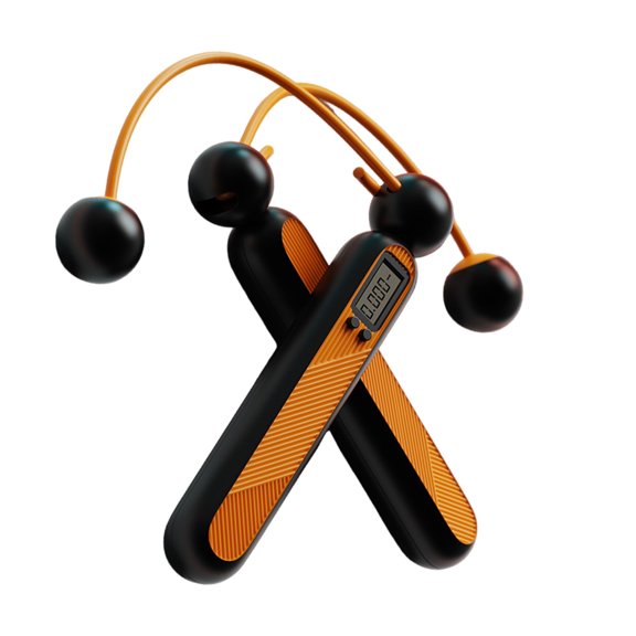 Cordless Jump Rope with Digital Counter Smooth Bearing Rotation Jump Counter Counting Skipping Rope