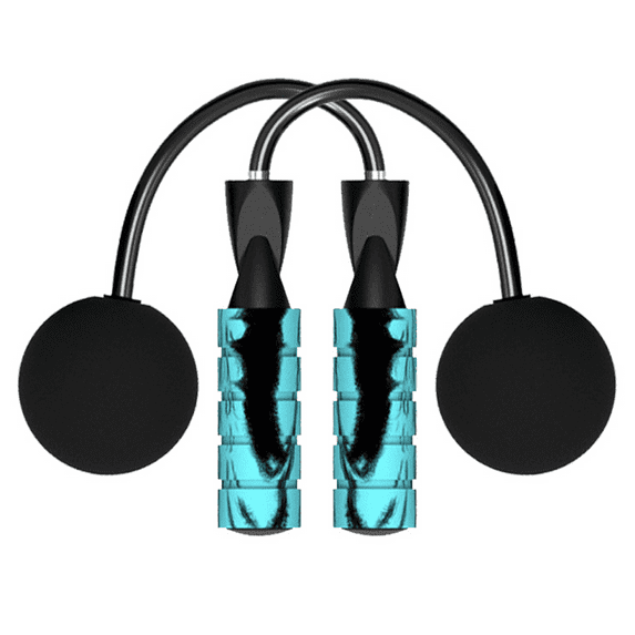 Cordless Jump Ropes,Best for Fitness and Weight Loss, Ropeless Jump Rope with Weighted Ball for Women, Men,blue