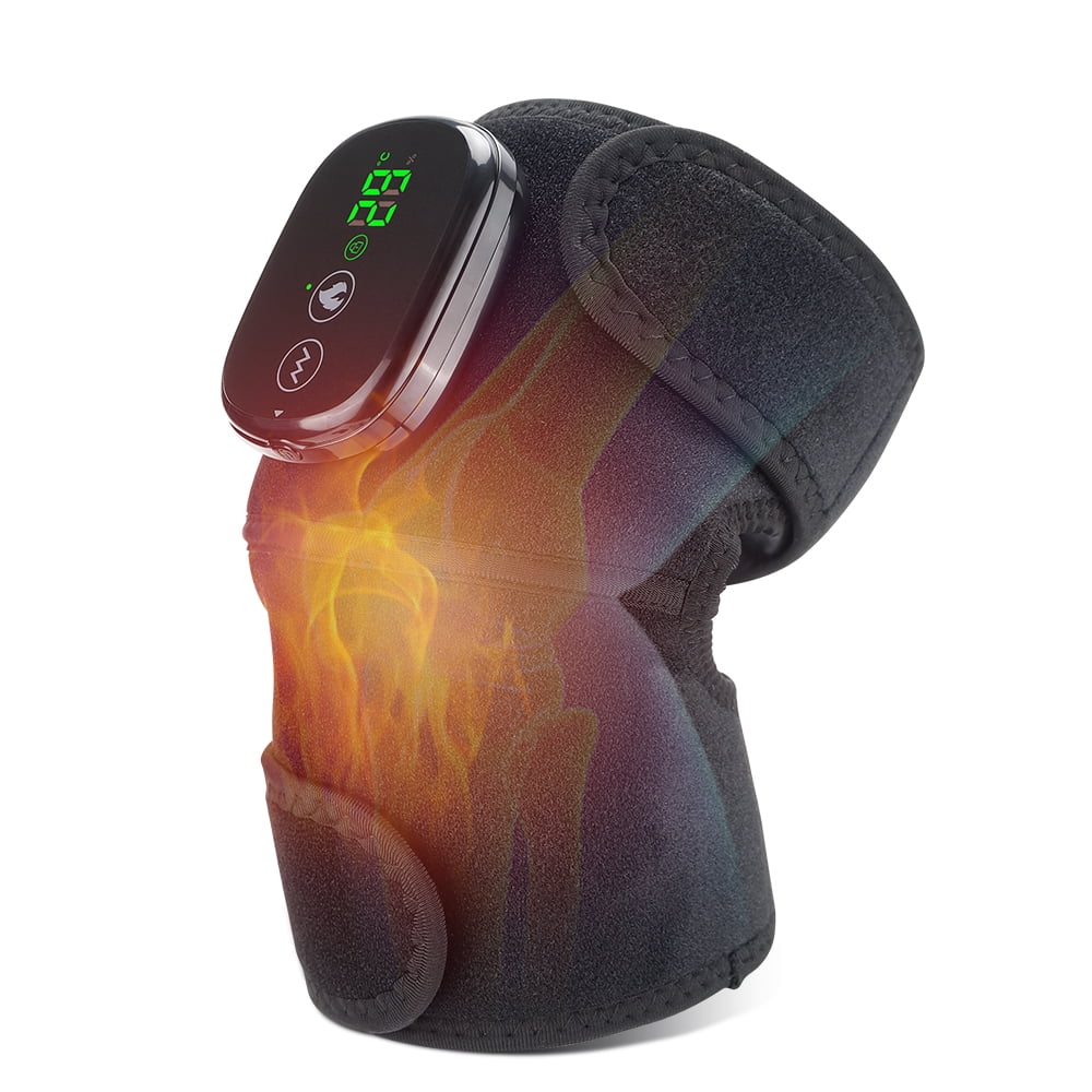 Cordless Knee Massager Shoulder Brace with Heat, 3In1 Heated Knee