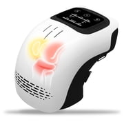 Cordless Knee Massager with Heat, 3 Heating & Vibration Modes, Adjustable Strap, Large LED Screen, Ideal Gift for Grandma & Grandpa