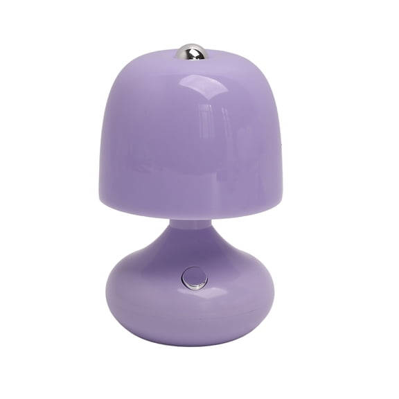 Cordless LED Ambient Table Lamp, Rechargeable Bedside Lamp with 3-Level Dimmable Soft Lighting, Cozy Room Decor for Teens Purple