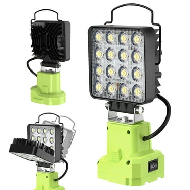 34W 5000LM Flashlight For Makita 18V LXT Battery – LED Work Light With USB & Type-C, 2 Brightness Modes