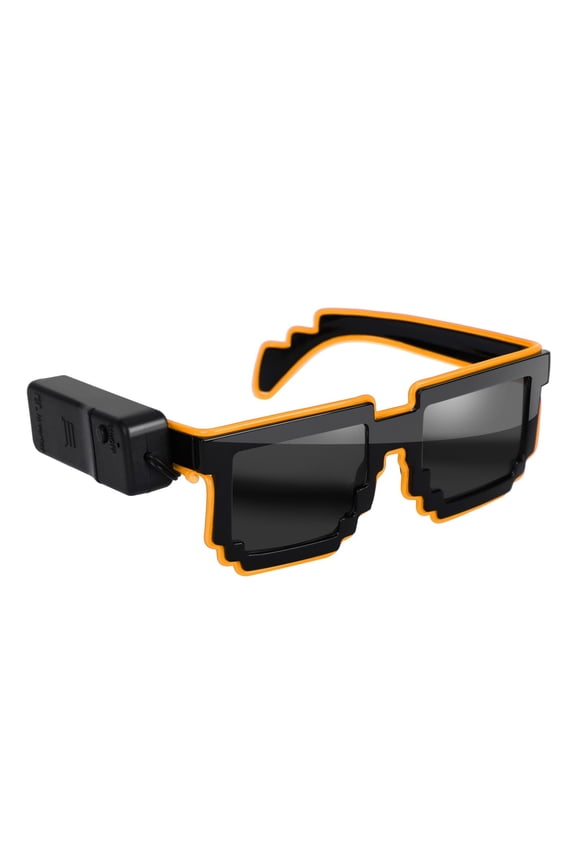 Cordless LED Neon Sunglasses 4 Mode Glowing for Rave Parties and Events Stylish