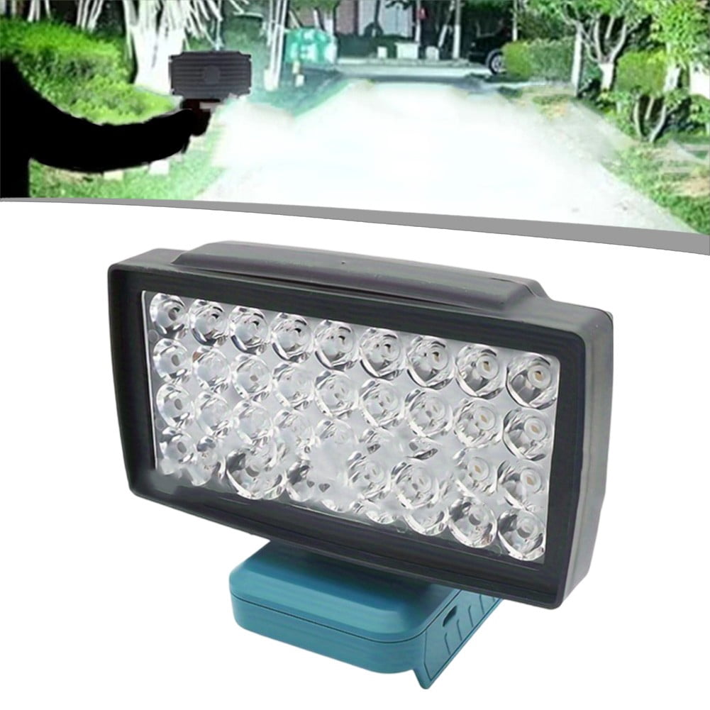 Cordless LED Work Light 18W 6000 Lumens for 18v Battery Lighting for ...