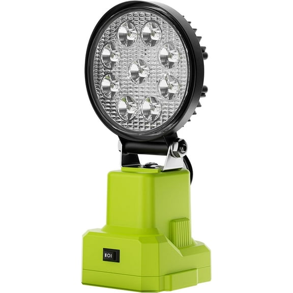 Cordless LED Work Light for Ryobi 18V ONE+ Lithium Battery LED Work Light for Ryobi P108 P109 P102 P103 P104 P105 (Battery Not Included) with 2 Modes Setting
