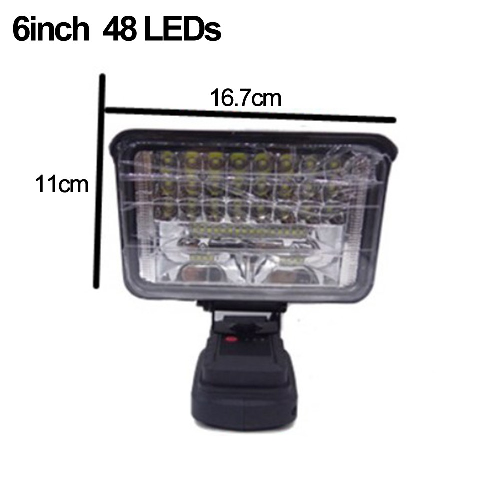 Cordless LED Work Light For Einhell 18V Battery, Portable Flood Lights 80W Spotlight Compact Lighting 8000LM With Type C & USB Fast Charging For Camping,Hiking, Fishing,Power Failure,Job Site,Workshop