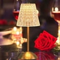 thumbnail image 1 of WE Cordless Lamp, Crystal+Dimmable+3 Colors Rechargeable Lamp, Touch Battery Operated Vintage Ambient Light for Kitchen/Bedroom/Bathroom Shower/Dining Table/Entryway/Hallway/Bar, 1 of 5