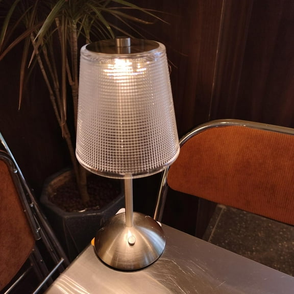 WE Cordless Lamp, Crystal+Dimmable+3 Colors Rechargeable Lamp, Touch Battery Operated Vintage Ambient Light for Kitchen/Bedroom/Bathroom Shower/Dining Table/Entryway/Hallway/Bar